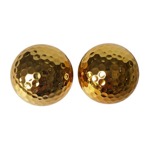 Plated Gold Golf Ball Luxurious Elegant Golfer Golf Accessories for Men Women for Practice Present Decors 41XD