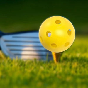 10Pcs Golf Practice Balls Plastic Multifunction Hollow Airflow Golf Training Balls for Backyard Golf Accessories