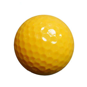 Golf Practice Balls, Realistic Feel and Limited Flight, Soft-Flight Practice Golf Balls Yellow for Indoor or Outdoor Training