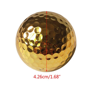 Plated Gold Golf Ball Luxurious Elegant Golfer Golf Accessories for Men Women for Practice Present Decors 41XD