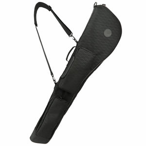 Golf Clubs Carry Bag Lightweight Sunday Bag Nylon Small Travel Bag for Driving Range Water Repellent Black 123CM