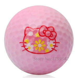 Multicolor Choose Cute Cartoon GOLF Ball Exercise Two Piece/2Layer Distance Ball Competition Plating Crystal Balls Accessories