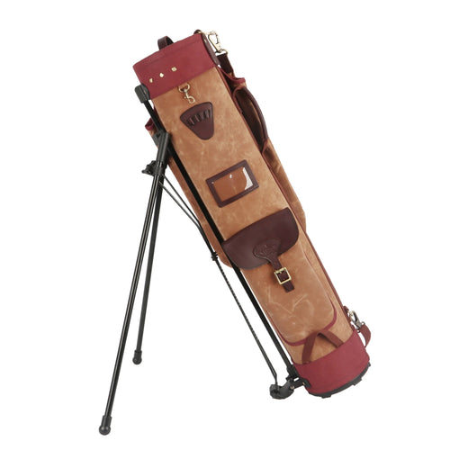 Vintage Golf Club Stand Bag Support Carry Cart Travel Portable Case Staff Pack Rain Cover Large Capacity Carrier