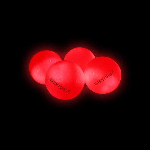 4 Pcs/Pack Led Golf Balls with 4 Lights for Night Training High Hardness Material for Golf Practice Balls