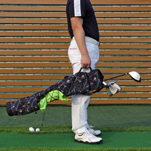 Outdoor Golf Sunday Bag Clubs Sticks Carry Case Tee Holder Golf Balls Pouch Nylon Car Driving Range Storage Cover 83Cm