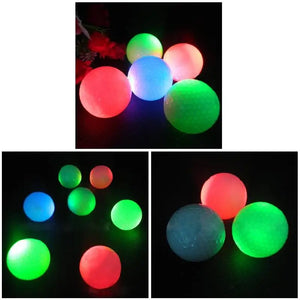 LED Golf Balls Flashing Light up Blink Color Night Training Golf Practice Ball